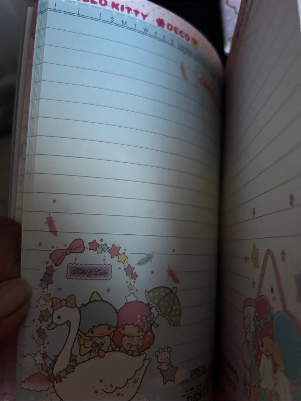 Hello Kitty Deco Little Twin Stars Notebook